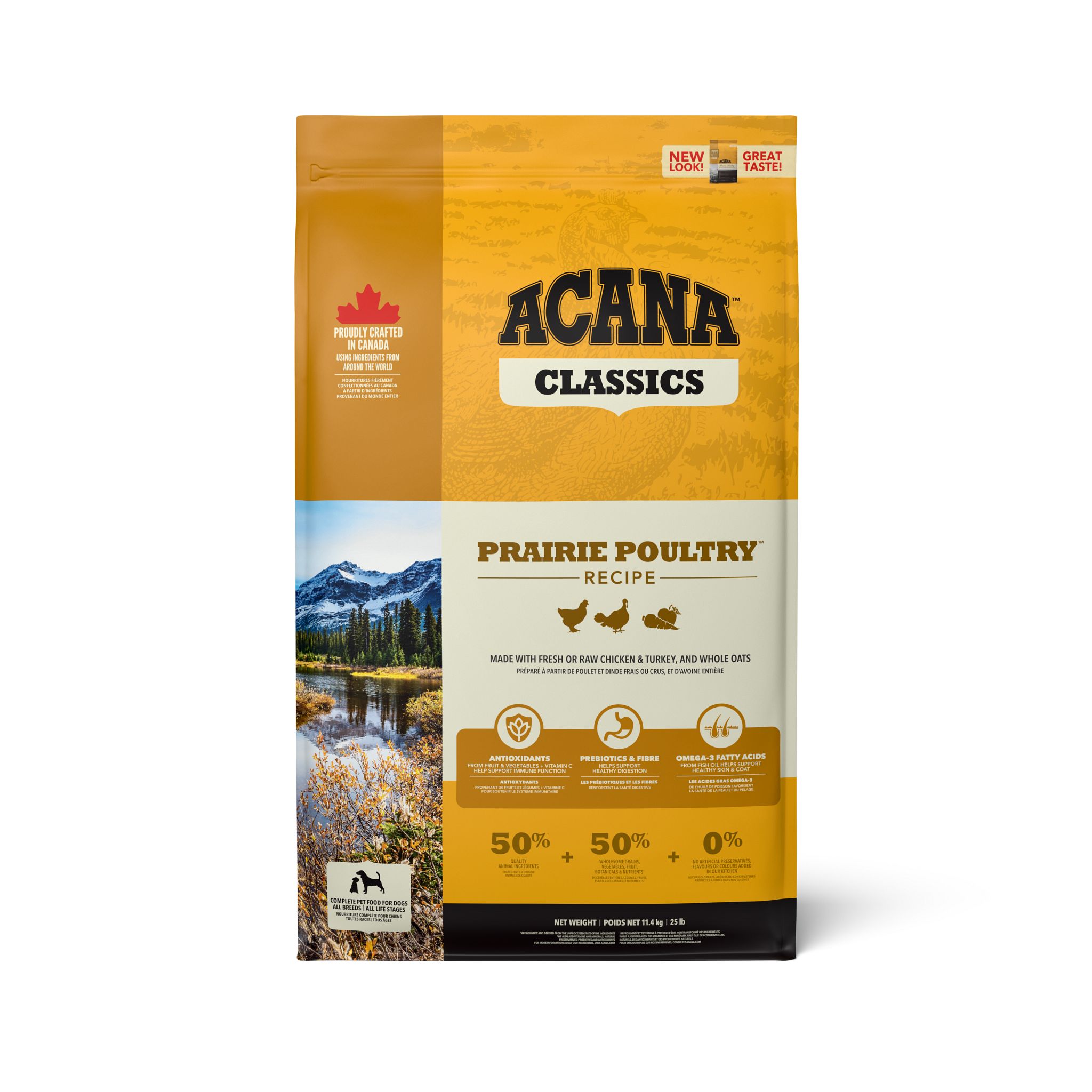 ACANA Classics Prairie Poultry Recipe 11.4 kg (Front Package)